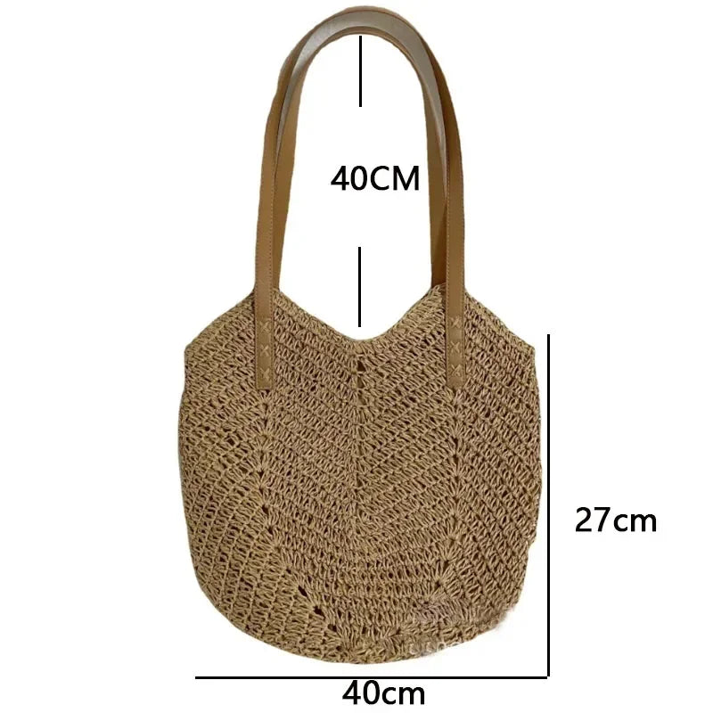 Zarautz - Raffia Bucket Bag