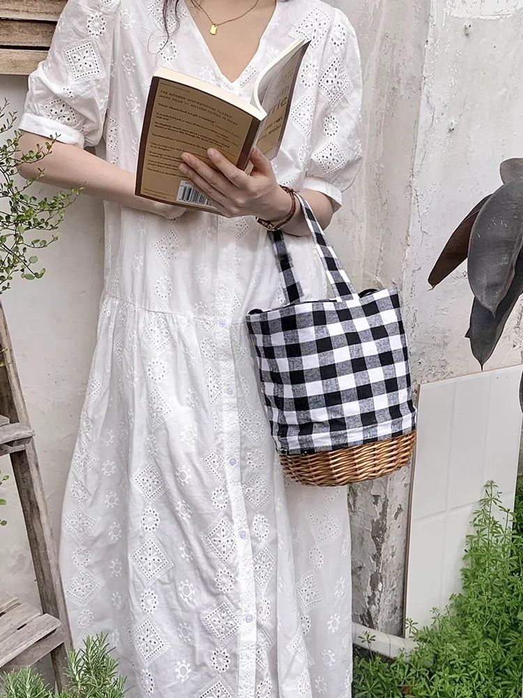 Binibeca - Rattan Bucket Bag