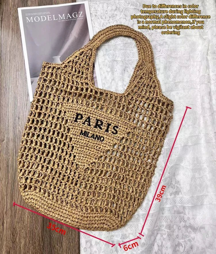 Portovenere - Straw Tote Bag