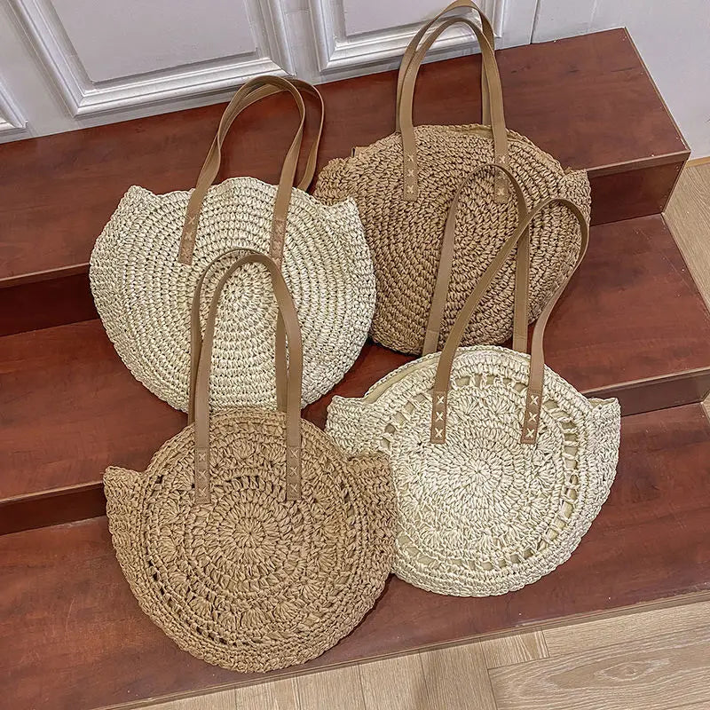 Budva - Round Rattan Bag