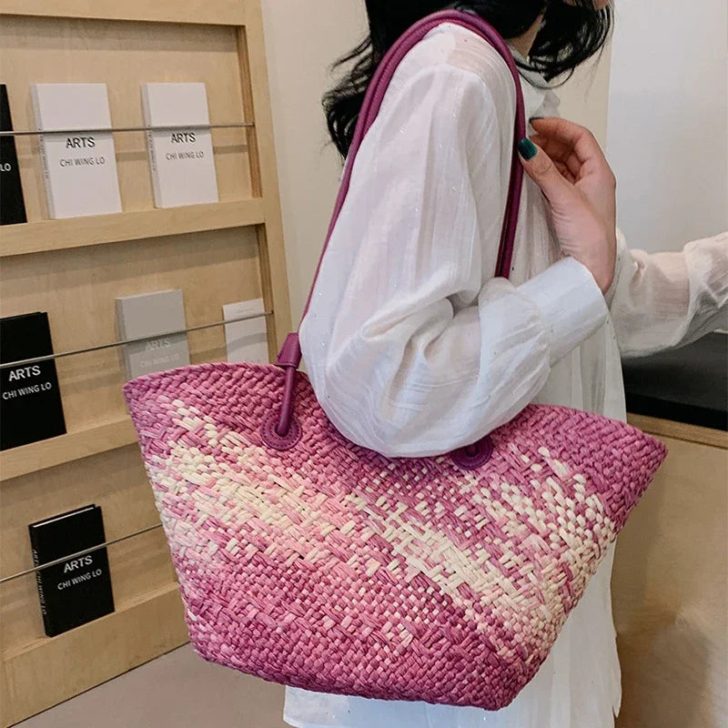 Pizzo - Straw Bucket Bag