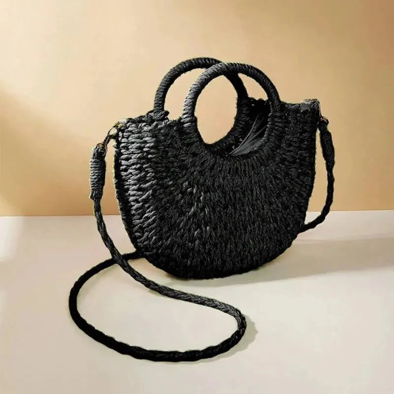 Tharros - Rattan Crossbody Bag