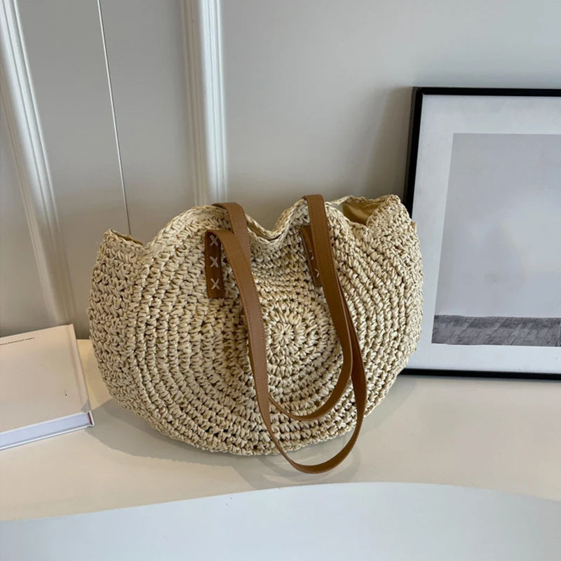 Cala - Round Raffia Bag
