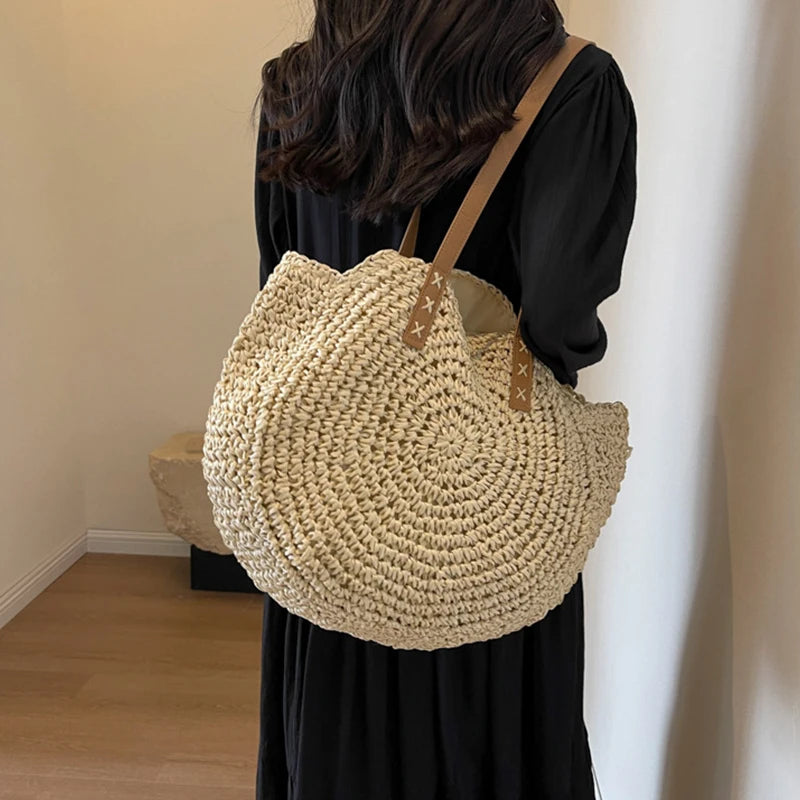 Cala - Round Raffia Bag
