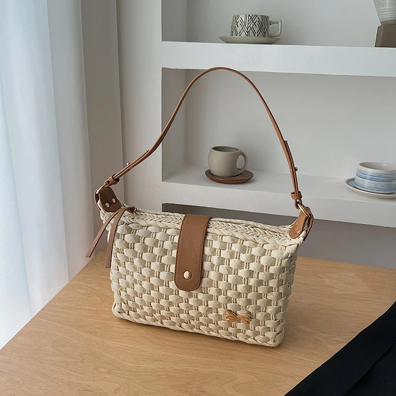 Mougins - Straw Clutch