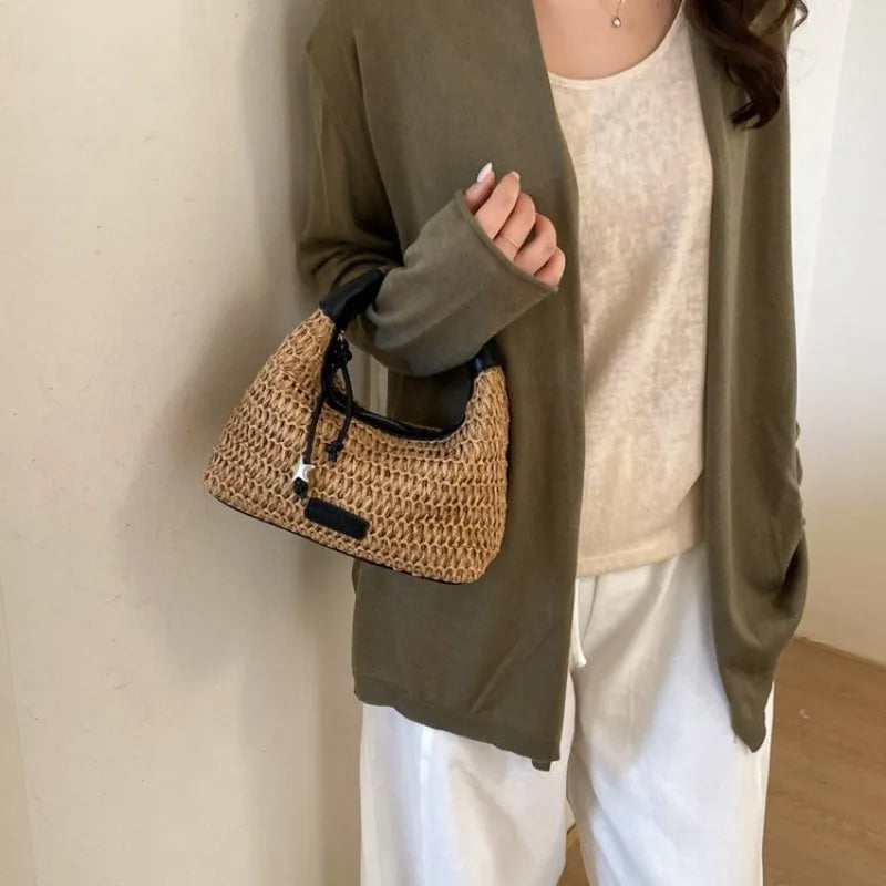 Trani - Straw Shoulder Bag