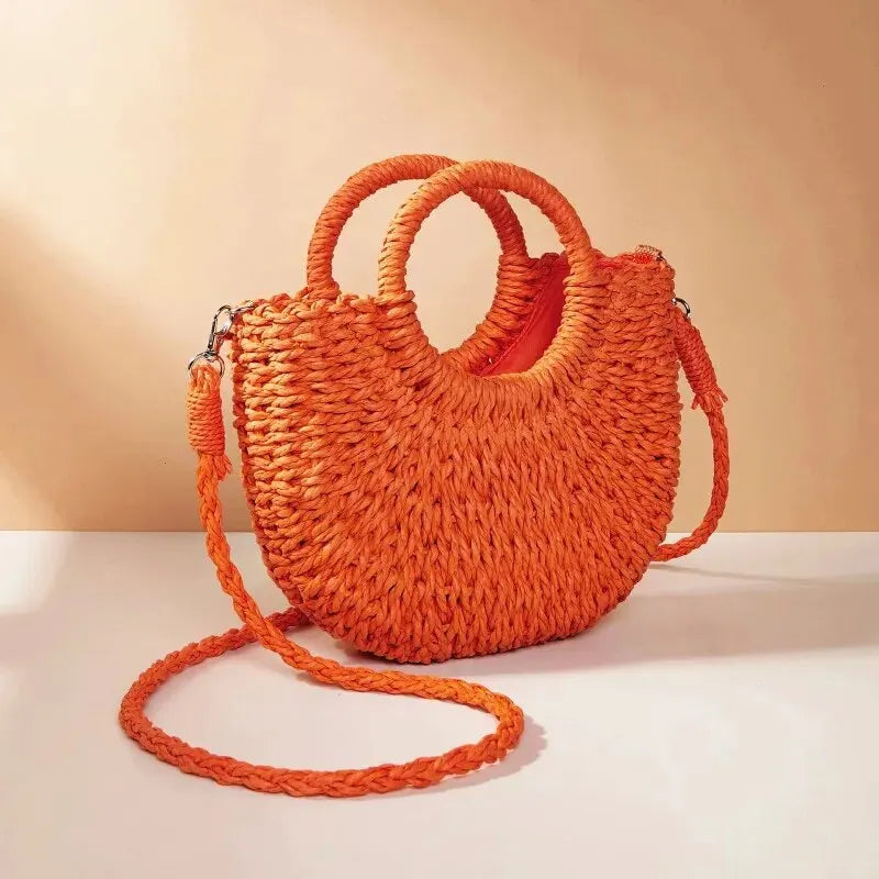 Tharros - Rattan Crossbody Bag