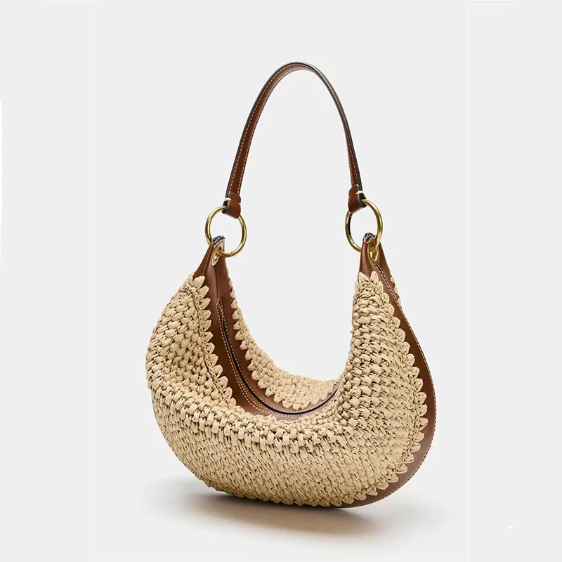 Mykonos - Rattan Clutch