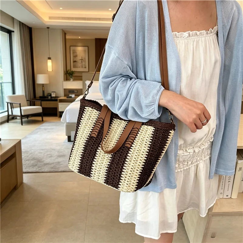 Antibes - Straw Beach Tote