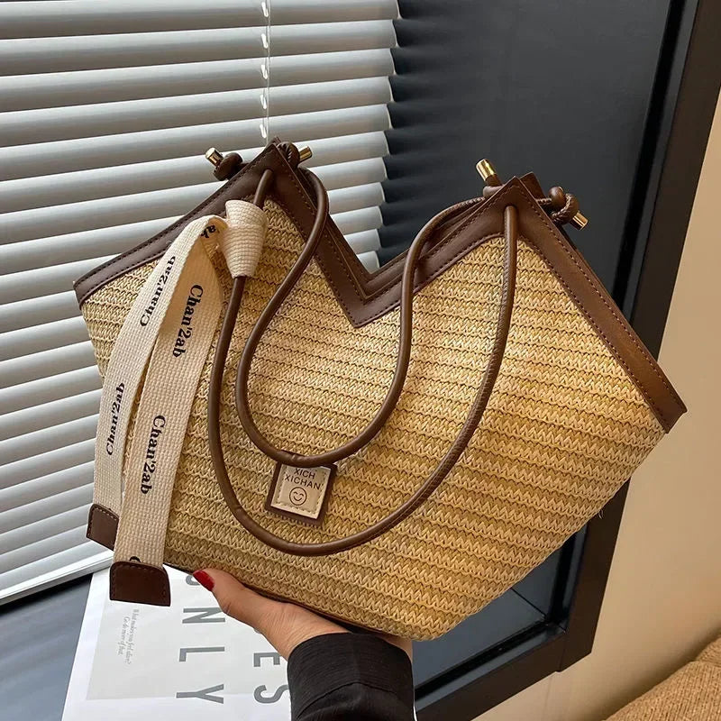 Pylos - Straw Bucket Bag