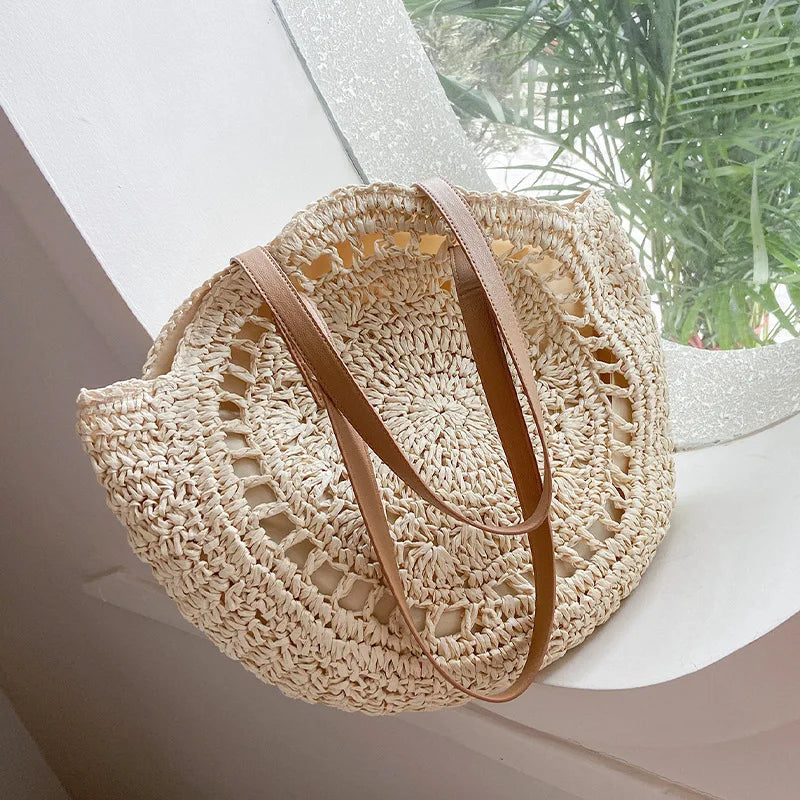 Budva - Round Rattan Bag