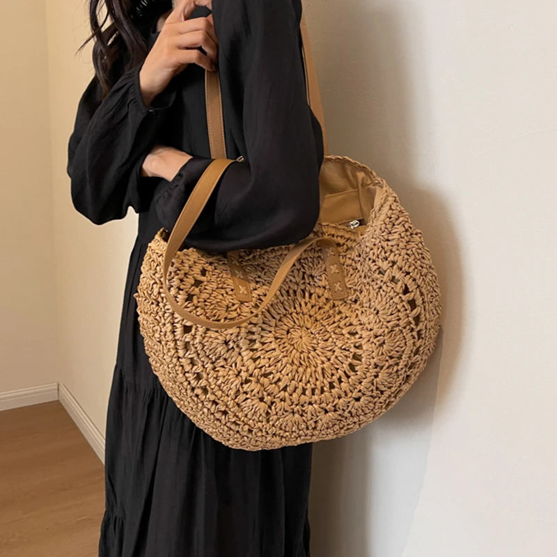 Cala - Round Raffia Bag