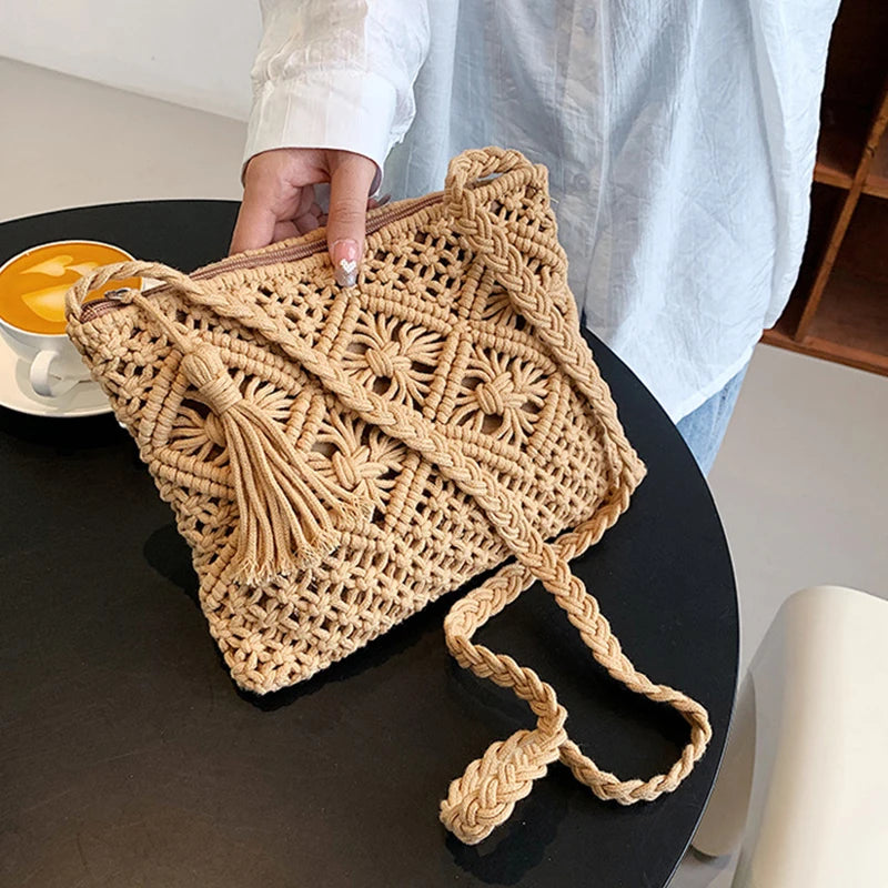 Grimaud - Straw Crossbody Bag