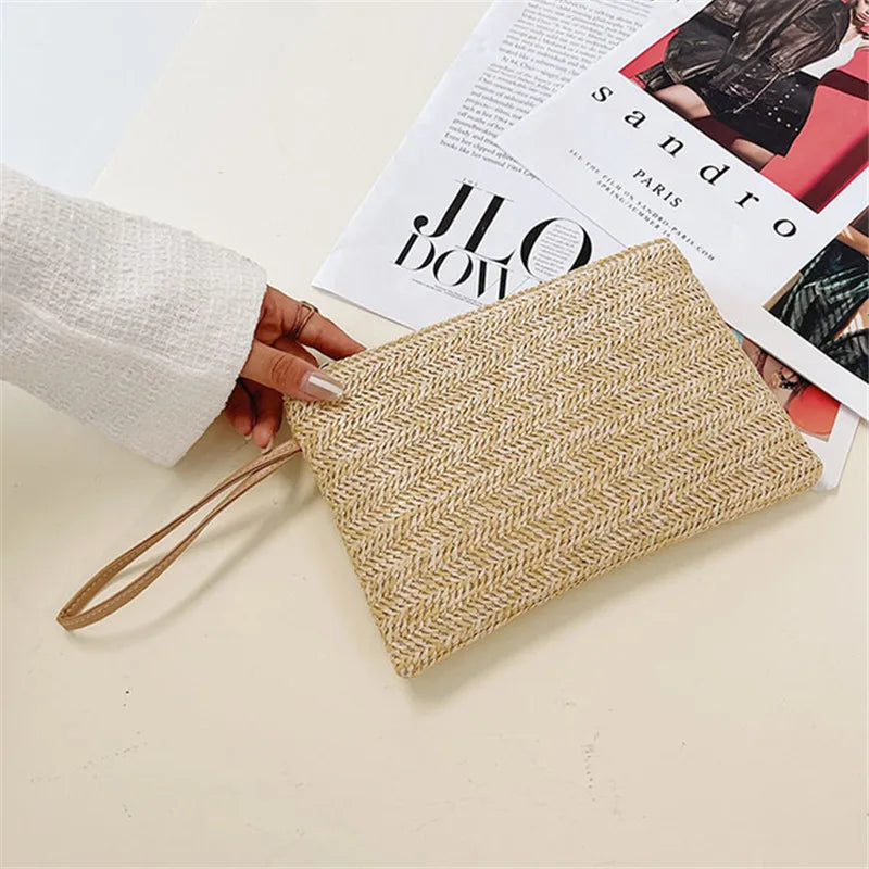 Noto - Straw Clutch