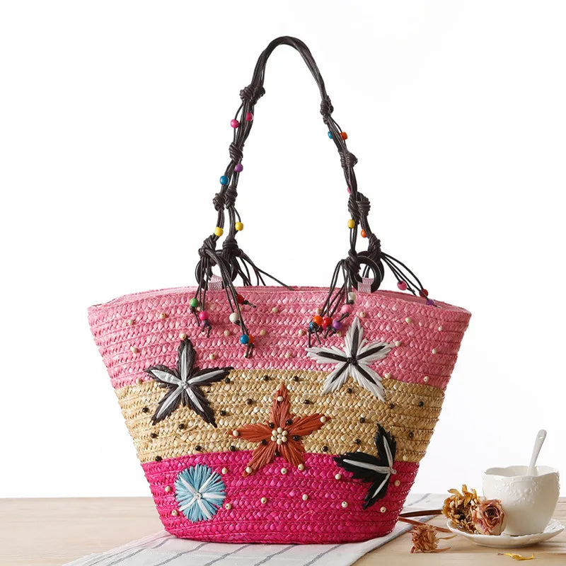 Sibenik - Straw Bucket Bag