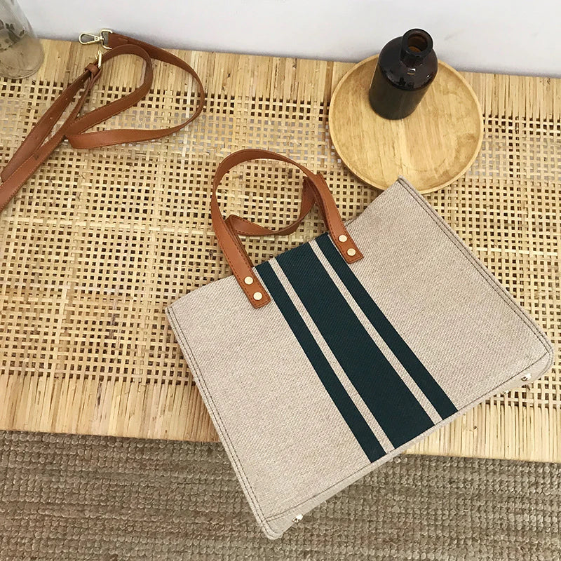 Calasetta - Straw Crossbody Bag in Black