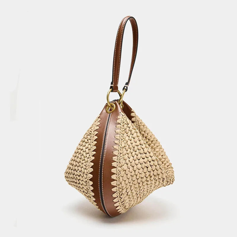 Mykonos - Rattan Clutch
