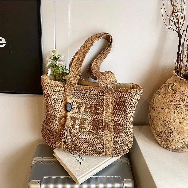 Cres - Straw Tote Bag
