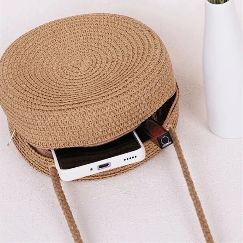 Portovesme - Straw Crossbody Bag