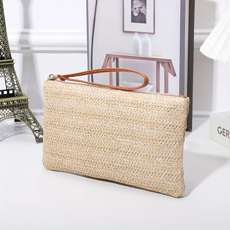 Noto - Straw Clutch