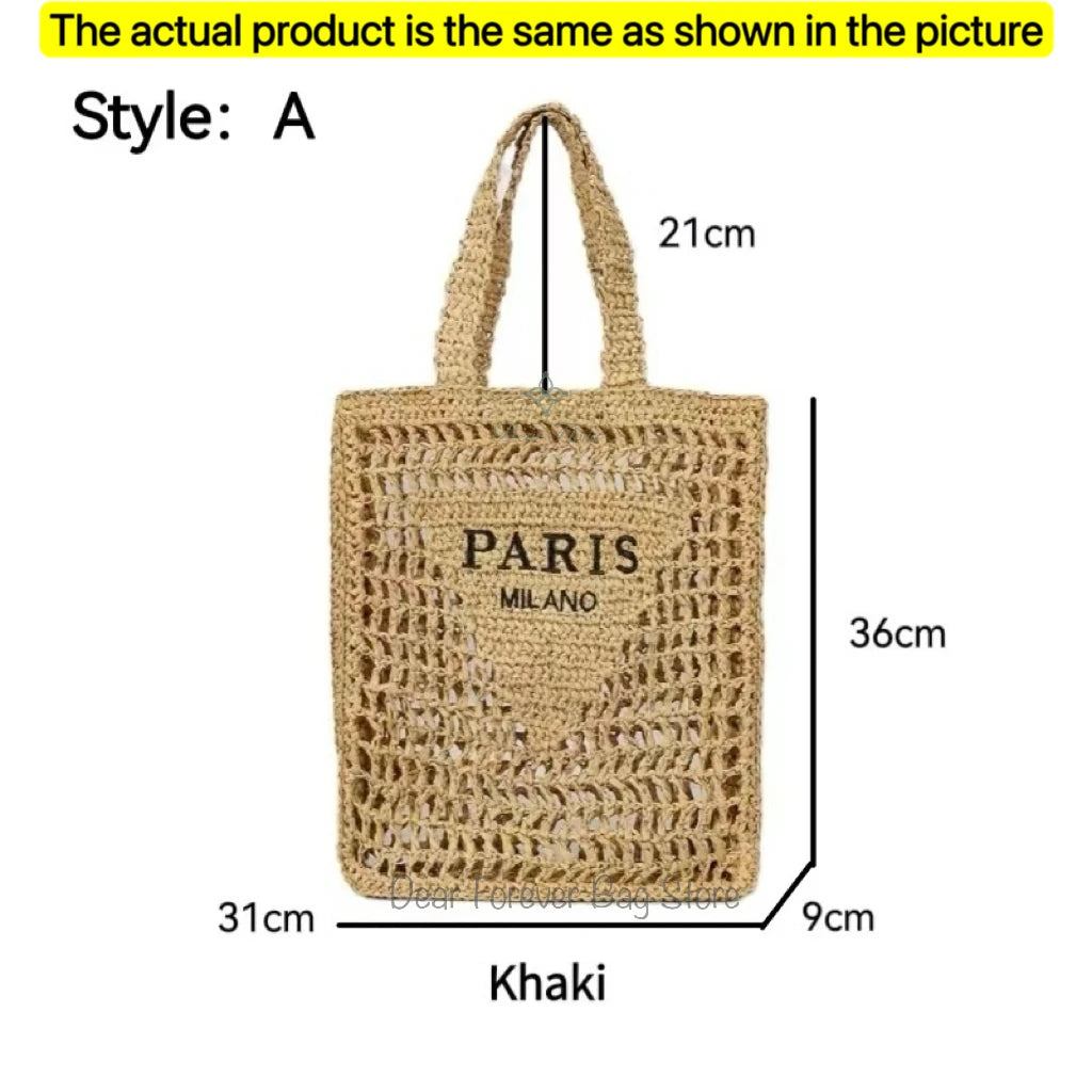 Comillas - Raffia Tote Bag