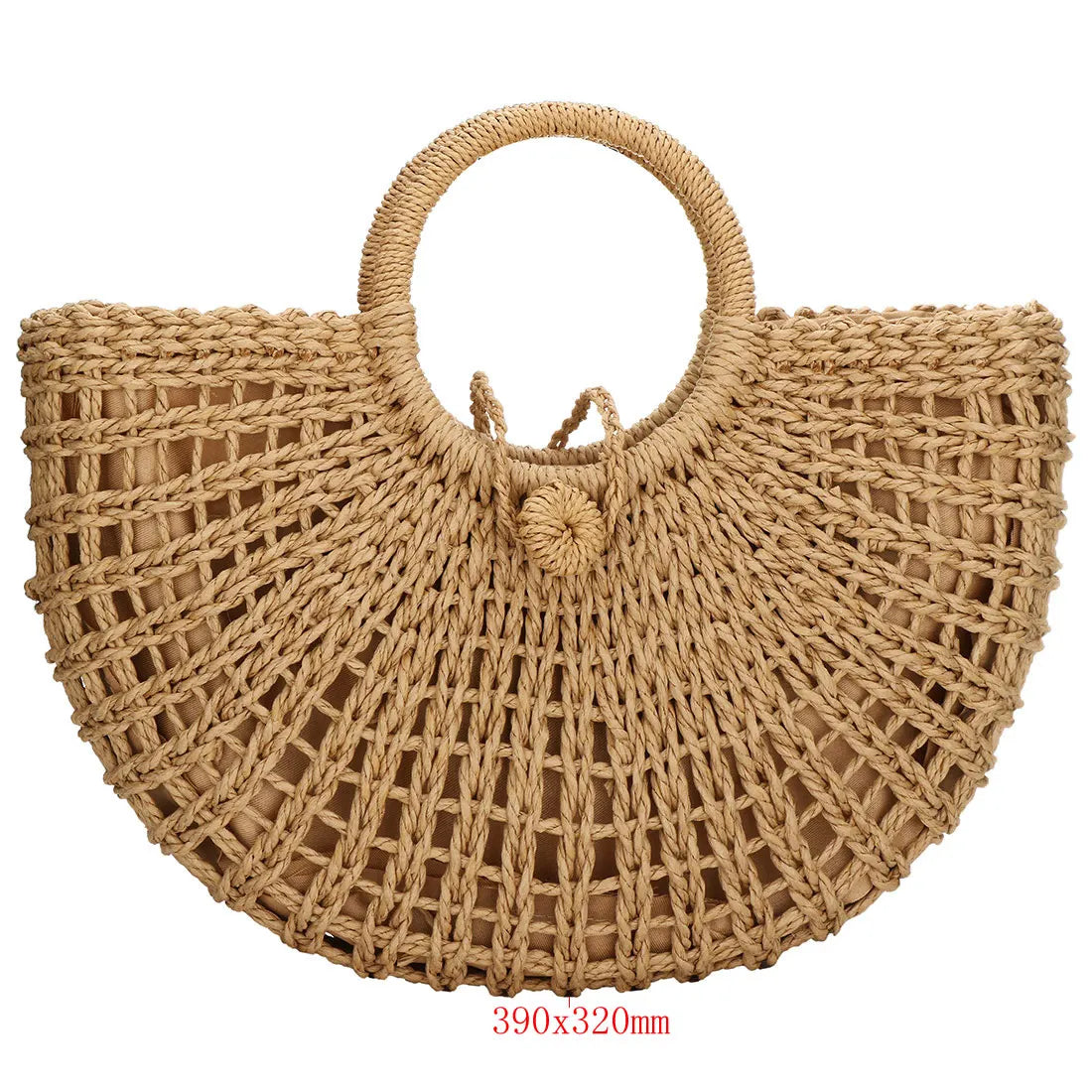 Agropoli - Round Rattan Bag