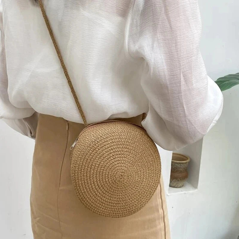 Portovesme - Straw Crossbody Bag
