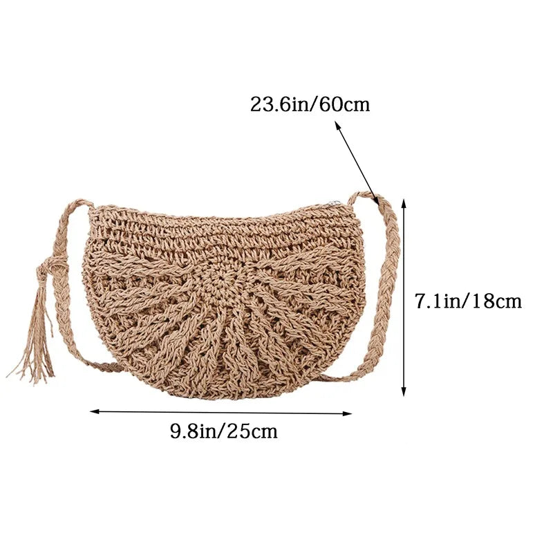 Bordighera - Rattan Crossbody Bag
