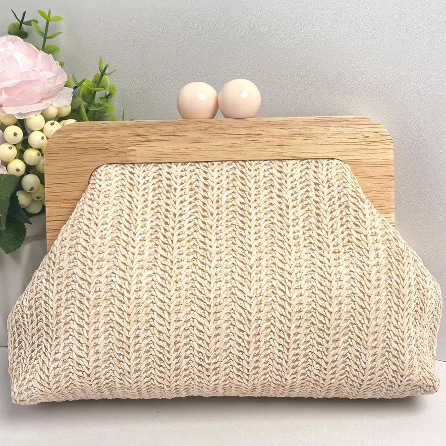 Kefalonia - Straw Clutch