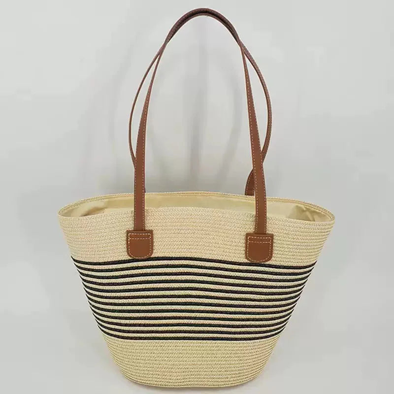 Elounda - Straw Beach Tote