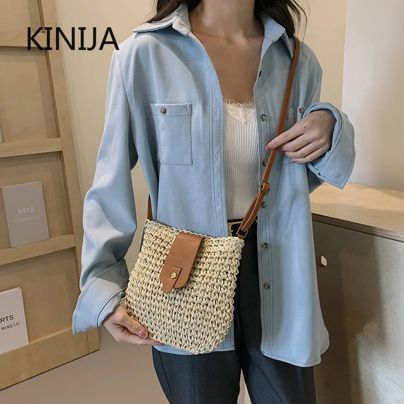 Pula - Straw Crossbody Bag