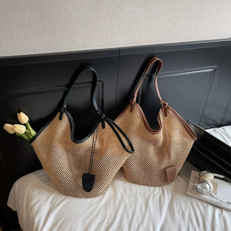 Nafplio - Straw Bucket Bag
