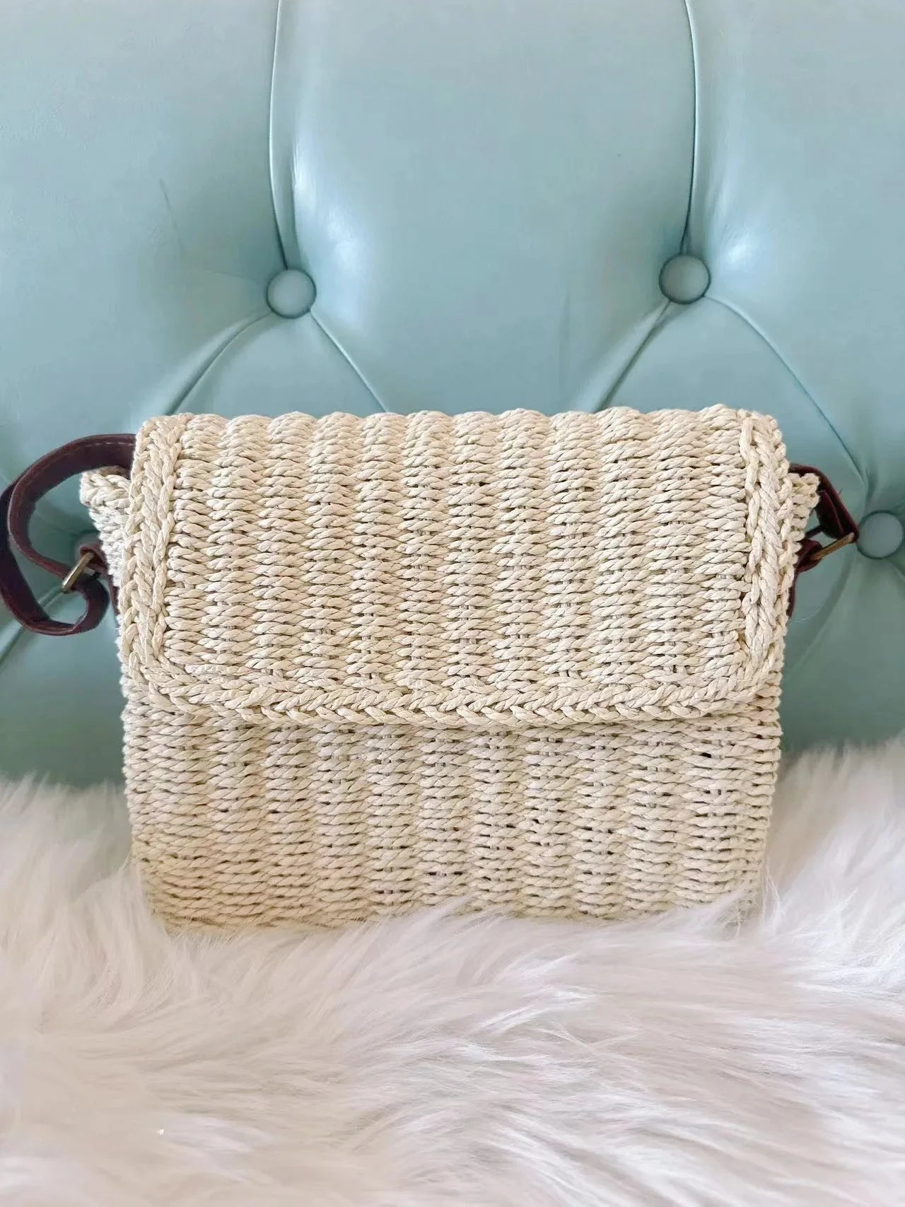Corniglia - Straw Crossbody Bag