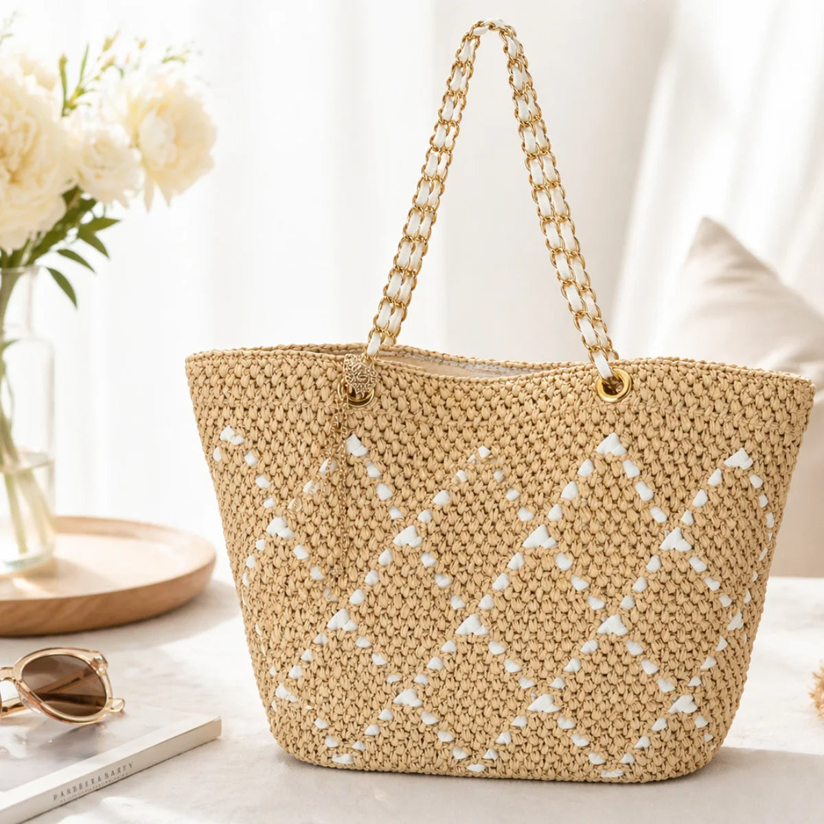 Amorgos - Raffia Shoulder Bag