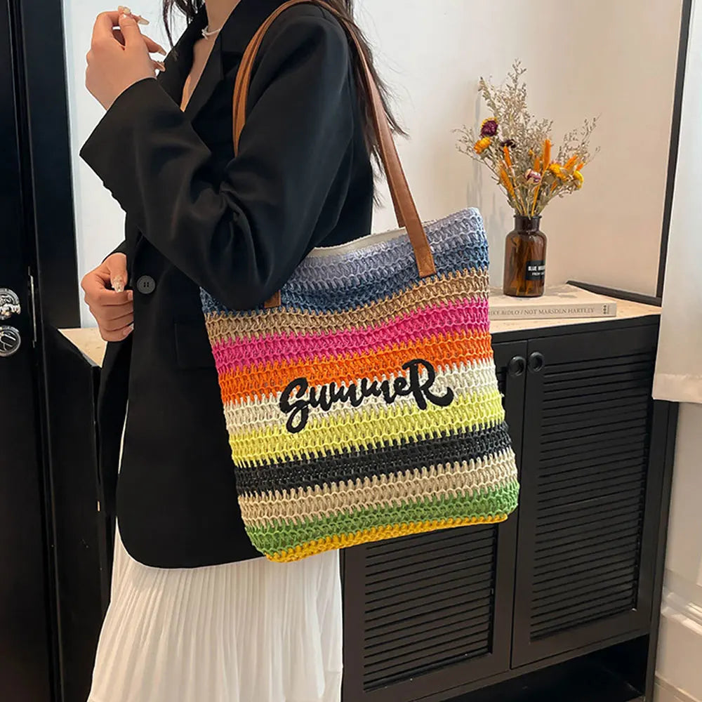 Tinos - Straw Beach Tote