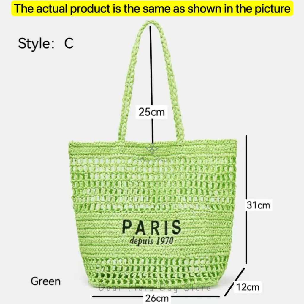 Comillas - Raffia Tote Bag