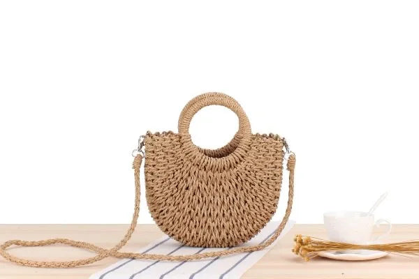 Naousa - Straw Crossbody Bag