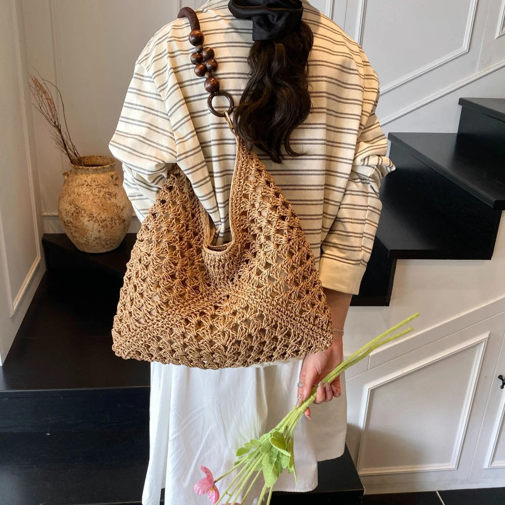 Methoni - Straw Tote Bag