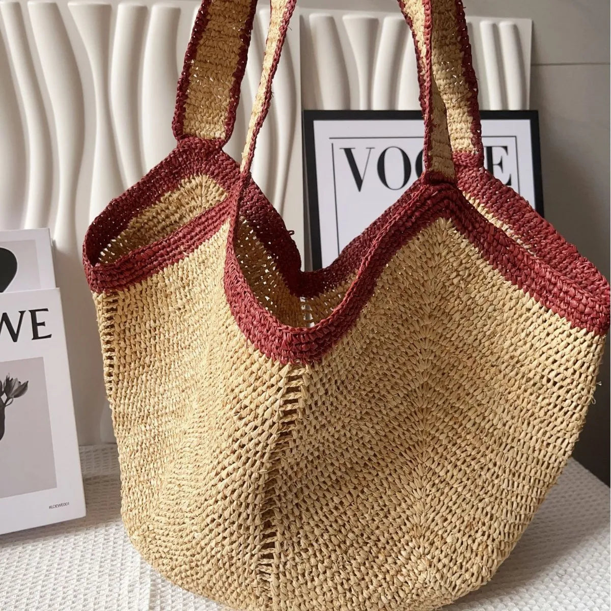 Andros - Raffia Bucket Bag