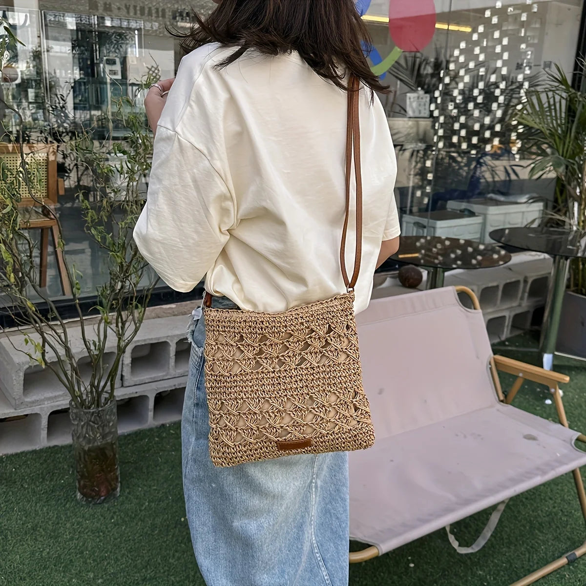 Sintra - Straw Crossbody Bag