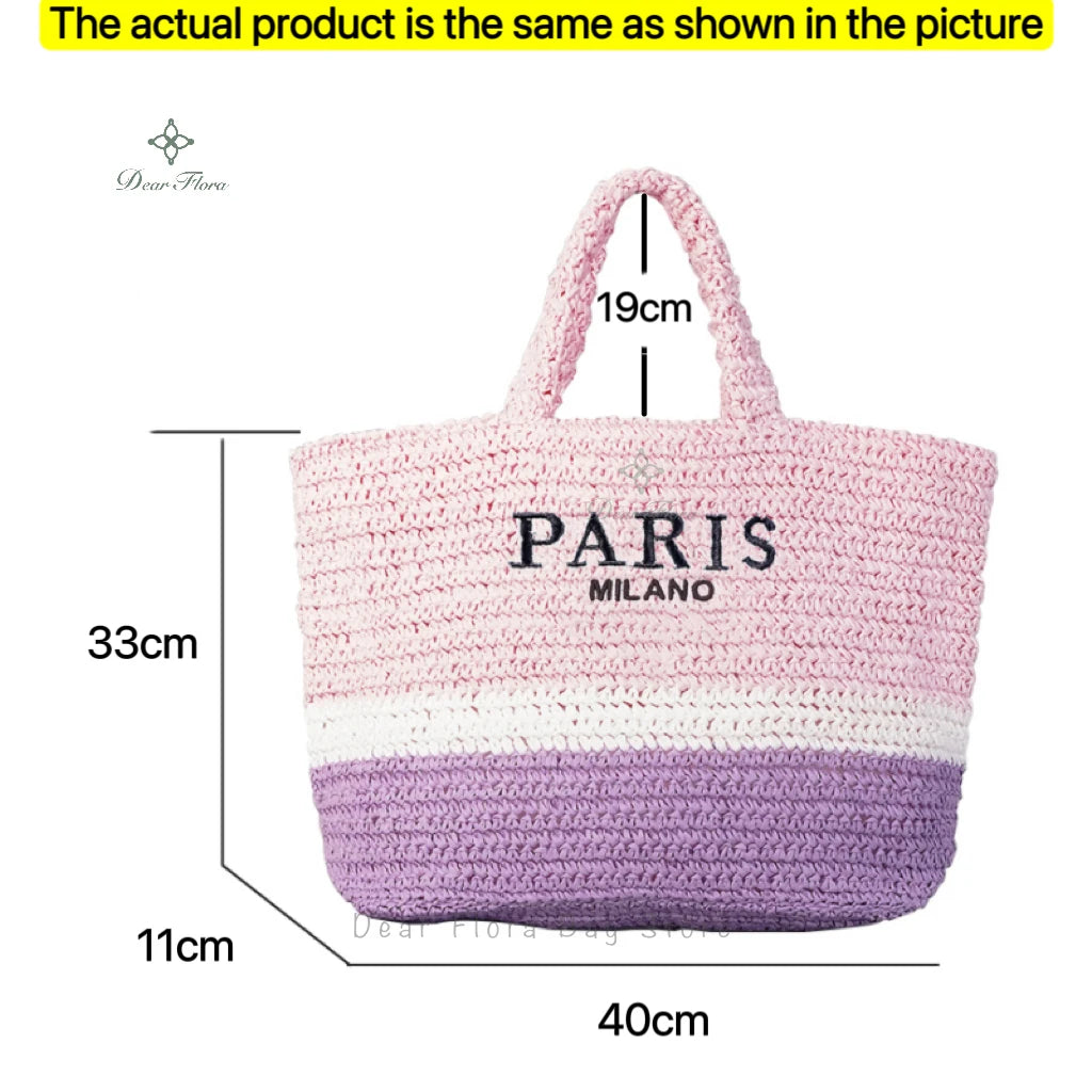 Galaxidi - Raffia Tote Bag