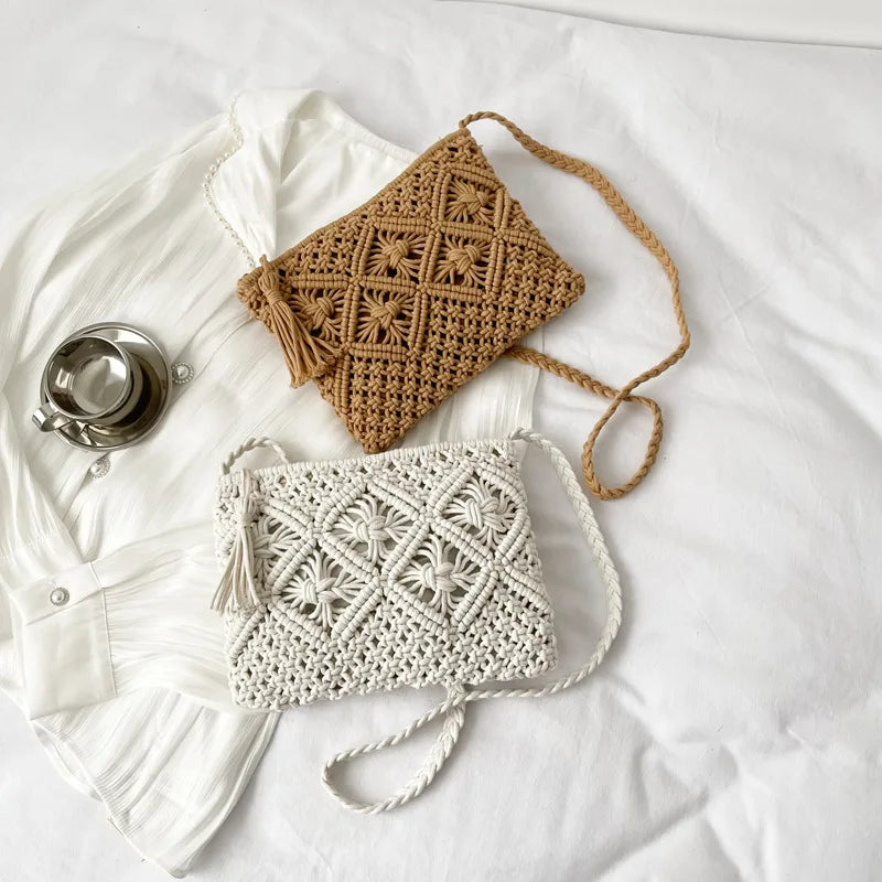Grimaud - Straw Crossbody Bag