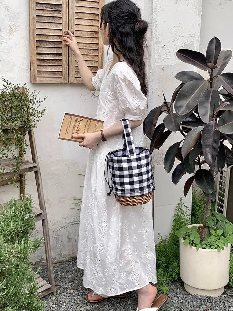 Binibeca - Rattan Bucket Bag