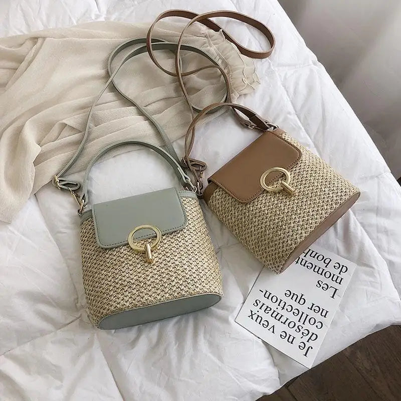 Sveti - Straw Crossbody Bag