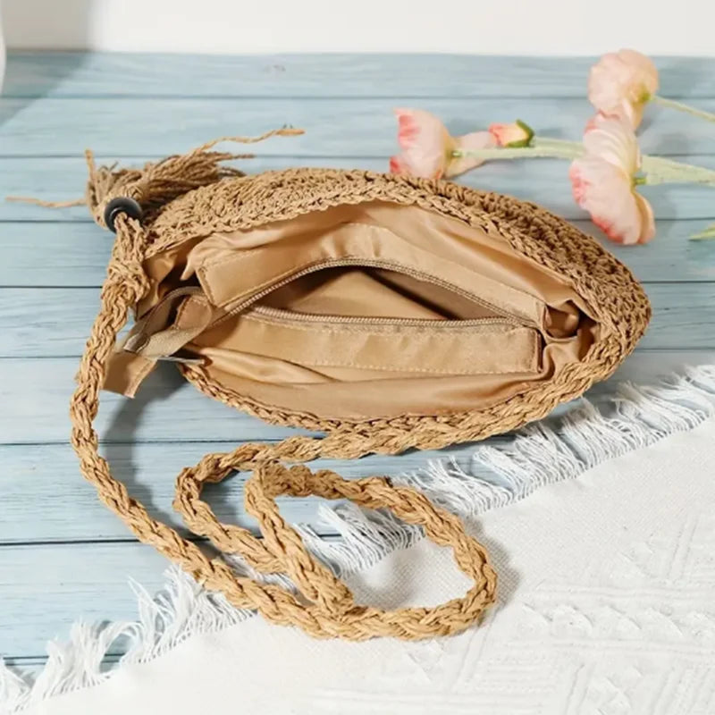 Nazare - Straw Crossbody Bag