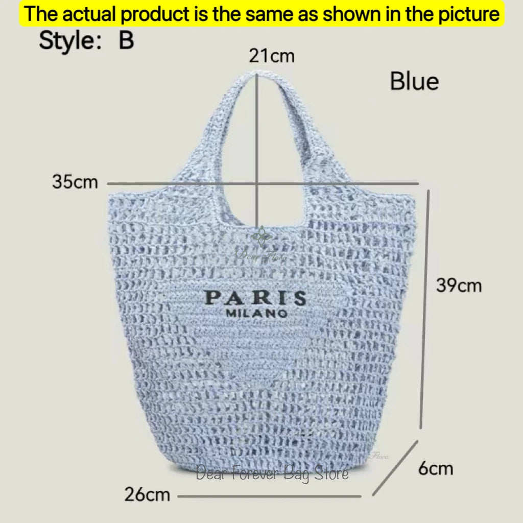 Galaxidi - Raffia Tote Bag