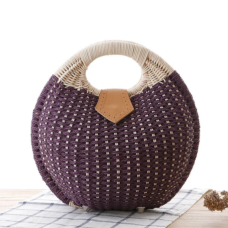 Hondarribia - Rattan Clutch