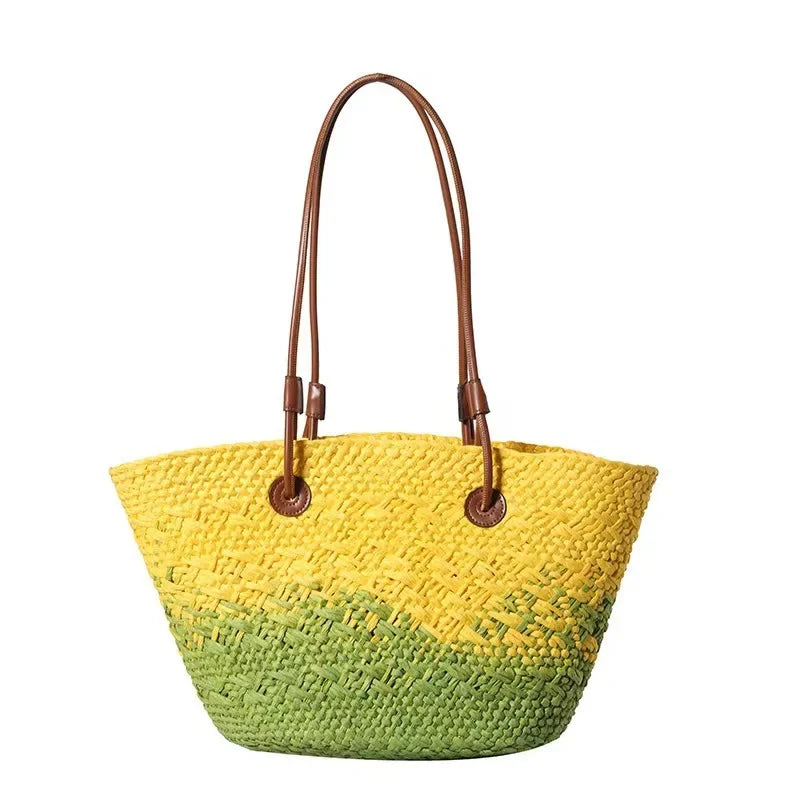 Pizzo - Straw Bucket Bag
