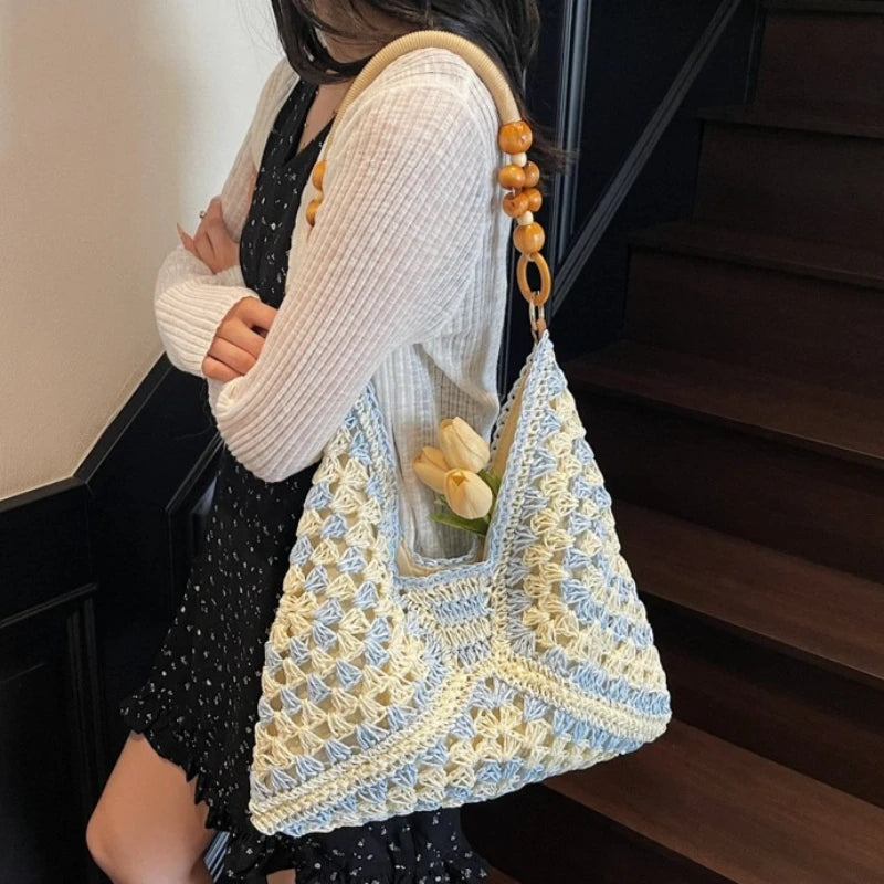 Chia - Straw Bucket Bag