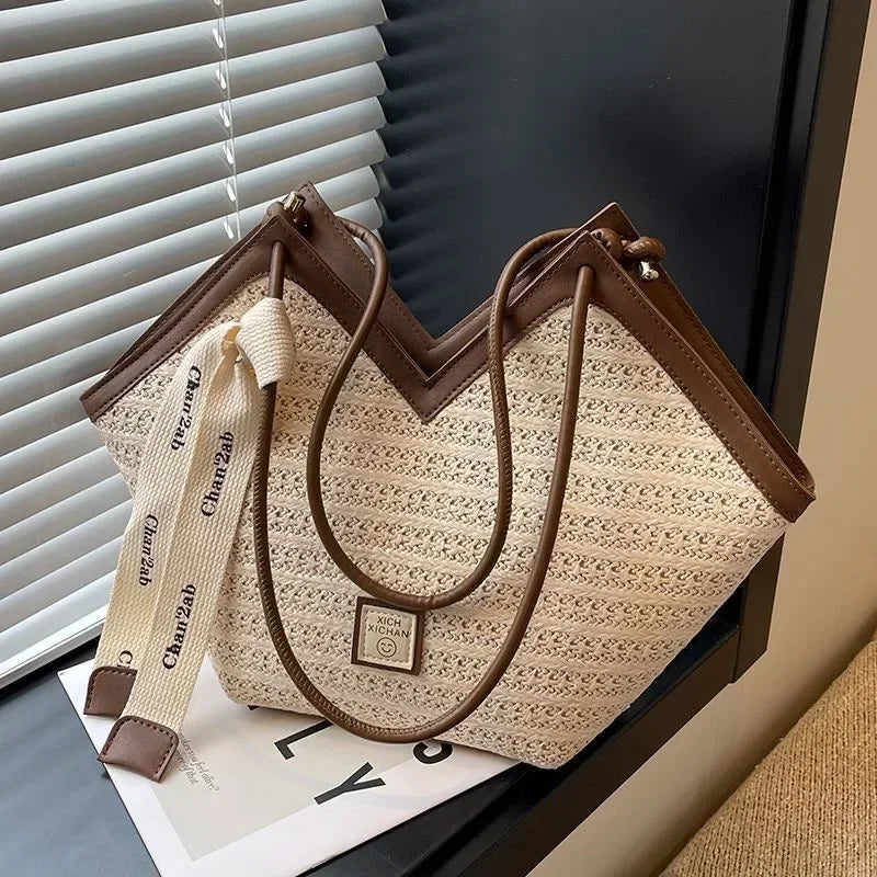 Pylos - Straw Bucket Bag